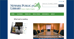 Desktop Screenshot of newarklibrary.org
